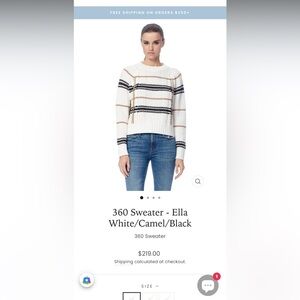 360 Sweater Women's Crew Neck - White, Camel, Black